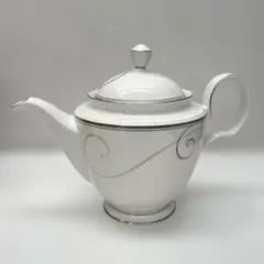 미사용 ノリタケ プラチナウェイブ ティーポット コーヒーサーバー