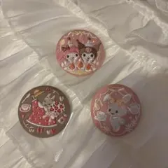 【シークレットあり】刺繍缶バッジセット 3個