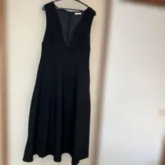 GLACIER ブラック ノースリーブ ワンピース S