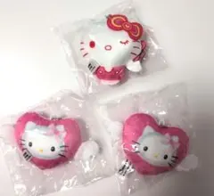 【新品未開封】ハローキティ ぬいぐるみ　ボールチェーン 3個セット　エンジェル