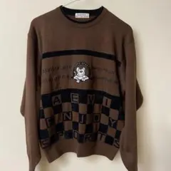 LAEVIS ブラウン セーター ゴルフウェア