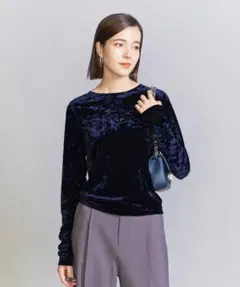 BEAUTY&YOUTH UNITED ARROWSベロアロングスリーブTシャツ