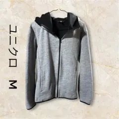 【美品】UNIQLO ユニクロ ブロックテック パーカー ジャケット M グレー