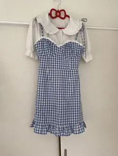 ギンガムチェック キャミワンピース H.Warrenブラウス