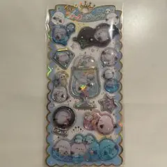 【新品】シマエナガ　しまえなが　ウォーターシール　ぷっくり　立体　ボンボン