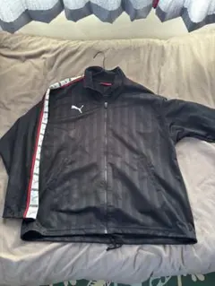 希少サイズ　プーマ ビッグロゴ ジャージ 上 XO　ブラック×ホワイト