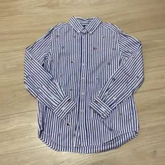 ラルフローレン 150cm国旗柄 ストライプ 長袖シャツ 綿100%