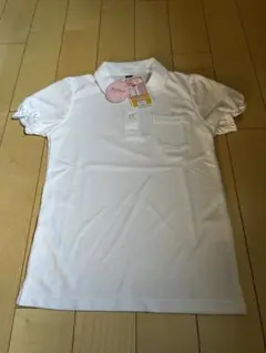 吸汗速乾性 ホワイトポロシャツ 140