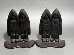南部鉄器 宝生堂 雪ん子 ブックエンド 本立て 雪ん子