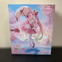 新品未開封 桜ミク AMP+ フィギュア 桜ドレスver. ※外箱角潰れあり