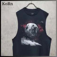 古着 コーン KoRn 2022 サマーツアー ノースリーブ ブラック L