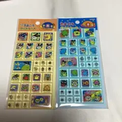 たまごっち タイルシール 2種類 セット ドロップブロックシール　まめっち　みみ