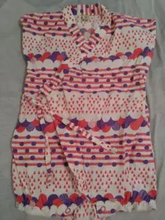 ベビー甚平　浴衣　ピンク　女の子　お祭り　夏　70サイズ ロンパース