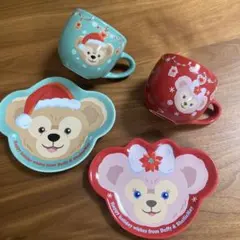 ディズニー　ダッフィー　シェリーメイ　カップ　お皿　スーベニア