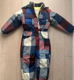 【美品】ベビー用スキーウェア 90サイズ マルチカラー チェック