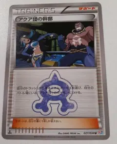 ポケモンカード　アクア団の幹部のサムネイル