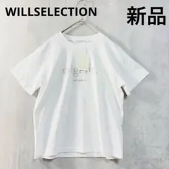 ♪新品　ウィルセレクション　半袖　Tシャツ　ホワイト　白　刺繍　春夏秋のサムネイル