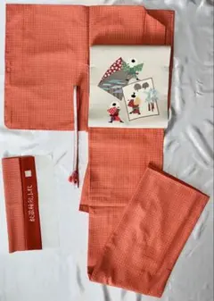 江戸小紋　着物単品　袷 七宝繋ぎのサムネイル