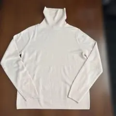 ユニクロ　カシミヤタートルネックニット　ベビーピンク　Ｌサイズ