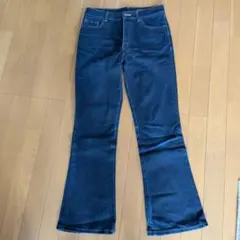 BOBSON LADY'S ダークブルー フレアパンツのサムネイル
