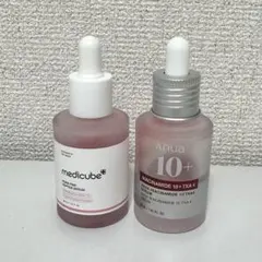 medicube PDRN ピンクペプチドアンプル セラム美容液＋アヌア美容液
