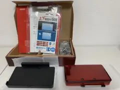 美品ニンテンドー3DS フレアレッド　箱付き本体セット