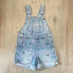 OshKosh フラワープリントオーバーオール 2T