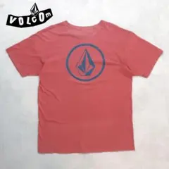 00s ボルコム L Tシャツ ストーンロゴ ピンク 両面プリント 古着のサムネイル