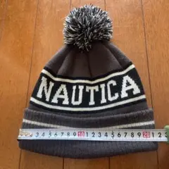 NAUTICA ニット帽 ポンポン付き