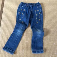 F.O.KIDS デニムパンツ 120cm 音符刺繍のサムネイル