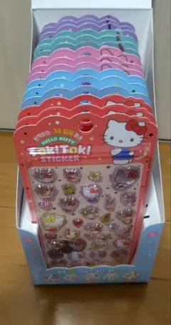 toktokシール　5種×3枚サンリオ ハローキティ ボックス