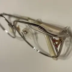 LANVIN シルバーメタルフレーム メガネ