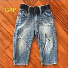 GAP ダメージデニム  12ヶ月〜18ヶ月 ベルト付き