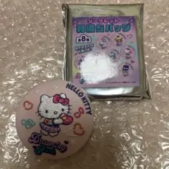 サンリオ ドリーミングパーク限定 刺繍缶バッジ ハローキティ サガラ刺繍