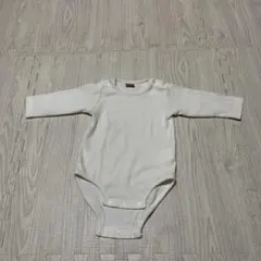 petit main 長袖ロンパース 80 ホワイト