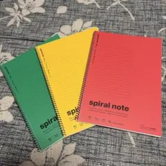spiral note B5 3冊セットのサムネイル