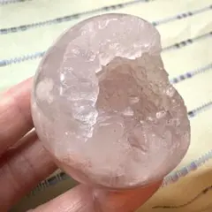 ジオードザクザク！ピンクアメジストのスフィア　4.8cm