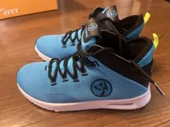 ZUMBA フィットネスシューズ ハイカット ブルーのサムネイル