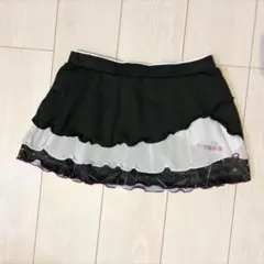 diadora ディアドラ テニス スカート Mサイズ ブラック/ホワイト