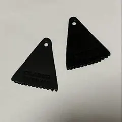 未使用品 clarks クラークス ワラビー レザータグ 2枚組 ブラック