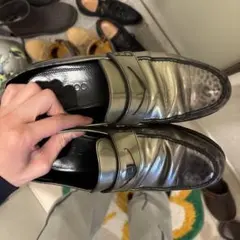 jimmy choo レオパード柄 ローファー