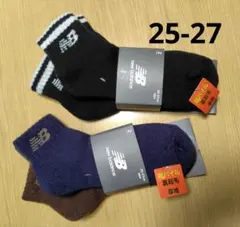 25 26 27 パイル　ソックス　靴下　メンズ　ニューバランス