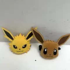 ポケモン フェイスぬいぐるみクリップ イーブイフレンズ　サンダース