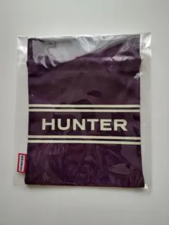 【新品未使用】HUNTER ハンター 巾着 ポーチ パープル