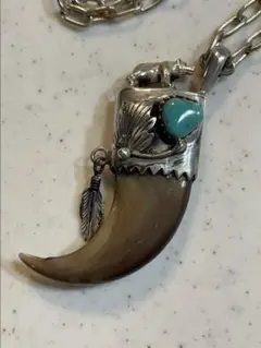 ベアクロウ ネックレス ターコイズ インディアンジュエリー