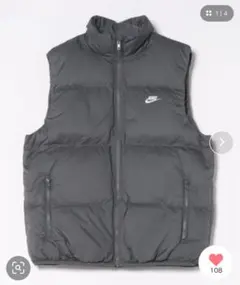 Nike ブラック ダウンベスト　XL