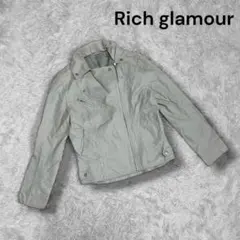 【Rich glamour リッチグラマー】レディース ライダースジャケット Lのサムネイル