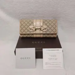 GUCCI グッチ ディアマンテ ホースビット 長財布