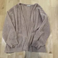 NICE CLAUP カーディガン ふわふわ