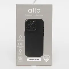 alto iPhone 16 Pro Max ケース MagSafe 本革 黒